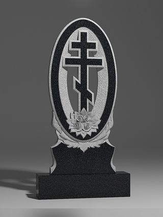 Крест в овале